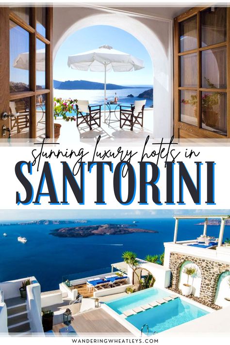 Best Hotels In Santorini, Where To Stay In Santorini, Hotels In Santorini Greece, Luxury Greece, Greece Resorts, Hotels In Greece, Greek Islands Vacation, Top Honeymoon Destinations, Greece Honeymoon