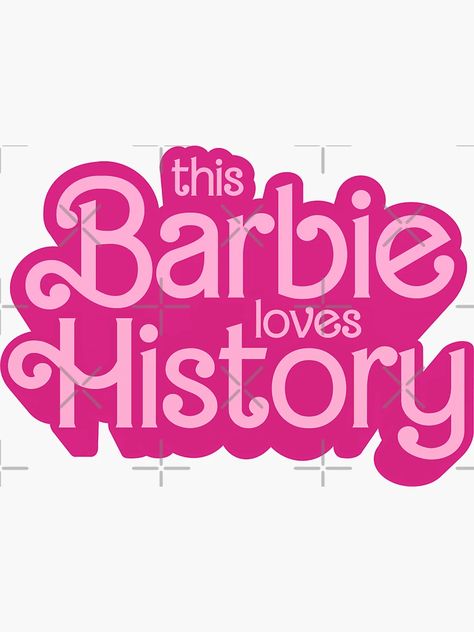 "This Barbie loves History | History Barbie | Christmas Teacher Gift" Sticker for Sale by allamericanash | Redbubble Teacher Barbie, Christmas Teacher Gift, Barbie Christmas, Christmas Barbie, Retro Kids, Display Fonts, Fancy Fonts, Study History, Love Hug