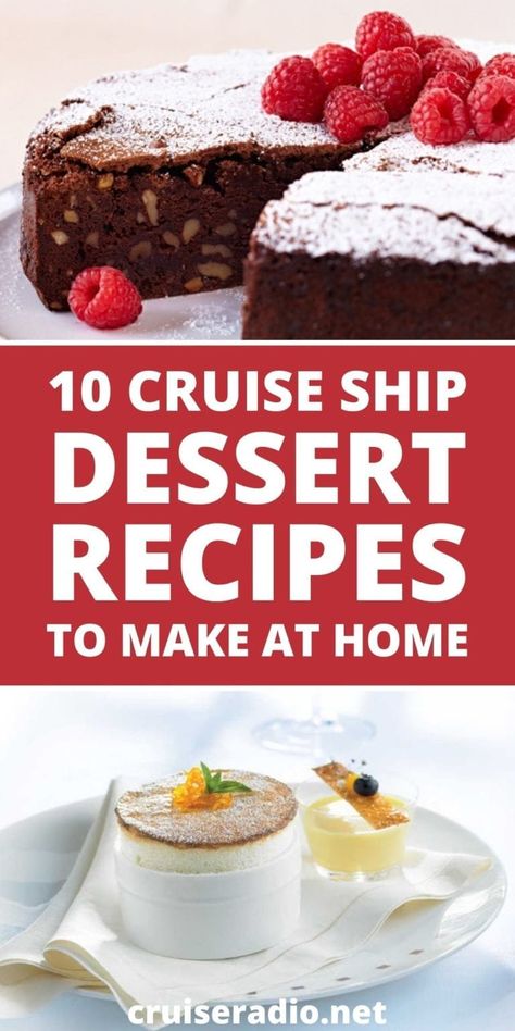 10 Cruise Ship Dessert Recipes You Can Make With Your Family Carnival Cruise Recipes, Carnival Eats Recipes, Carnival Cruise Food, Waffle Cone Recipe, Viking Food, Vanilla Cream Filling, Cruise Food, Recipes To Make At Home, Carnival Food