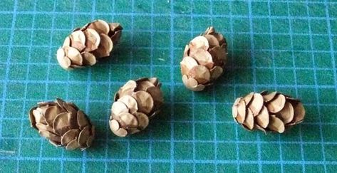 From My Craft Room: Tiny Paper Pinecone Tutorial Room Tutorial, Cones Diy, Mini Pine Cones, Assorted Flowers, Alcohol Ink Markers, Diy Pinecone, How To Make Paper Flowers, Pine Cone Crafts, Paper Flowers Craft