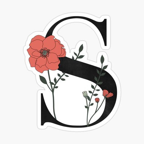 S Monogram Logo Design, Letter S Aesthetic, O Monogram, Postage Stamps Collage, Floral Monogram Letter, Monogram Letter S, Embroidery Hoop Art Diy, Walpaper Hello Kitty, Faith Stickers