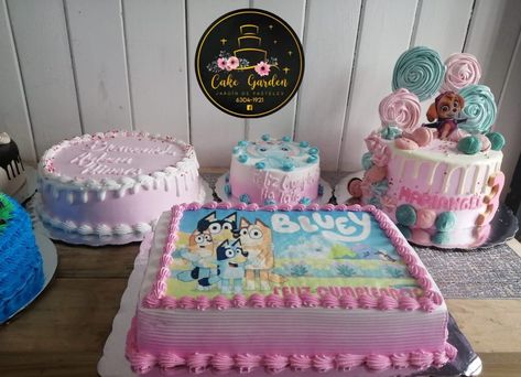 Pastel rectangular en lámina comestible de tu personaje favorito Pink Bluey Birthday Cake, Fiesta Bluey, Pastel Rectangular, Bluey Birthday, Bday Cake, Croquettes, 7th Birthday, Baby Birthday