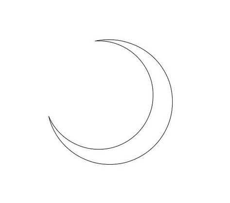 222 Tattoo Stencil, Moon Tattoo Elbow, Moon Tattoo Outline, Moon Outline Tattoo, Minimal Tattoo Moon, Luna Tattoo Design, Half Moon Drawing, Moon Fine Line Tattoo, Crescent Moon Outline