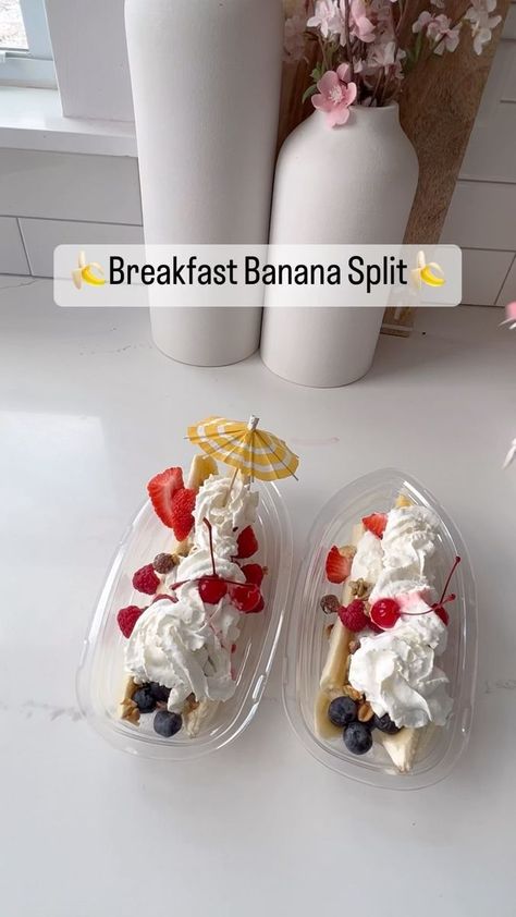 Amanda Albrecht Illinois Realtor + Content Creator on Reels | sellingthesuburbs · Original audio Banana Split Dessert Ice Cream, Kids Birthday Breakfast, Realtor Content, Banana Split Recipes, Banana Sundae, Banana Splits Sundae, Sundae Kids, Banana Split Dessert, Picky Eaters Kids