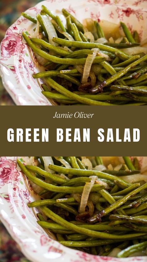 Jamie Oliver Green Bean Salad Balsamic Green Bean Recipes, Oliver Salad, Balsamic Green Beans, Green Bean Salad Recipes, Easy Green Beans, Green Bean Salad, Bean Salad Recipe, Green Bean Salads, Bean Salad Recipes