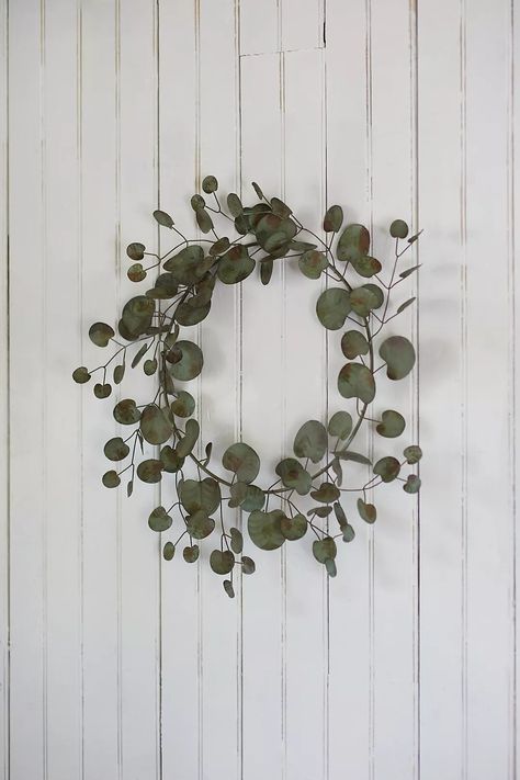 Iron Eucalyptus Wreath | AnthroLiving Velvet Wreath, Botanical Wreath, Anthropologie Holiday, Wreath Wall Decor, Eucalyptus Wreath, Wreath Wall, Christmas Inspo, Rose Wreath, Wreaths & Garlands