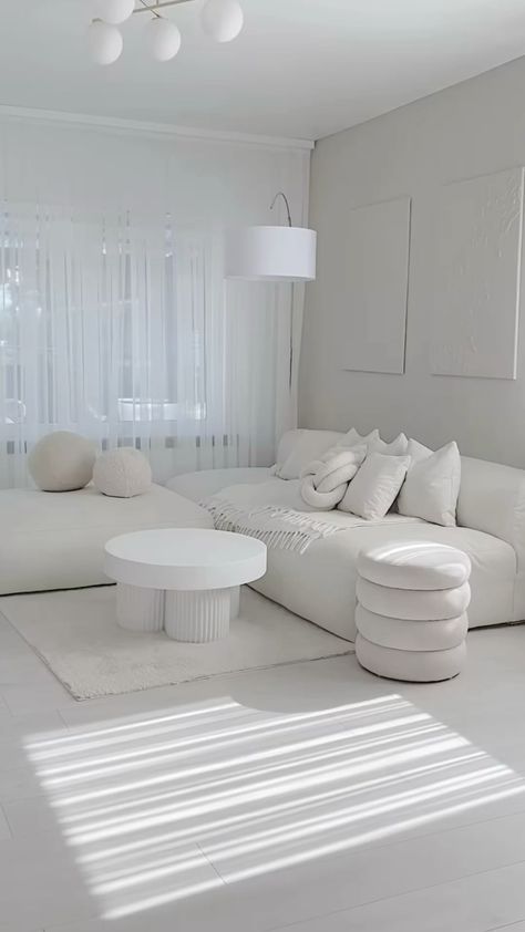 #homedecor, #interiordesign, #homedesign, #decor inspiration Boucle Sectional, Loft Aesthetic, Hairstyles Tiktok, Modern White Living Room, Angelic Aesthetic, White Living Room Decor, Instagram Skincare, Tov Furniture, Future Apartment Decor