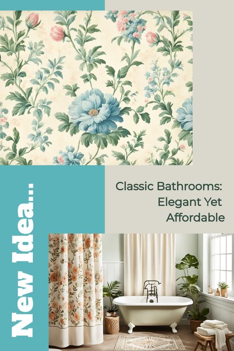 Elevate your bathroom with a touch of vintage charm using our expert tips on achieving a timeless and elegant vintage bathroom aesthetic. Explore traditional design elements and budget-friendly treasures to create a cozy vintage oasis that exudes sophistication and character. Vintage Bathroom Aesthetic, Wallpapered Bathrooms, Classic Bathrooms, Vintage Inspired Bathroom, Bathrooms Ideas, Retro Tiles, Timeless Bathroom, Art Deco Bathroom, Deco Bathroom