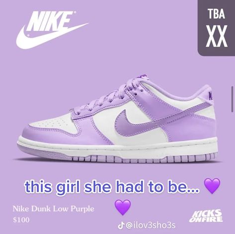 Lavender Dunks, Low Top Dunks, Purple Dunks, Aestethic Photo, Cute Jordans, Dunk Lows, Jewelry Wishlist, Jordan 4s, Pretty Shoes Sneakers