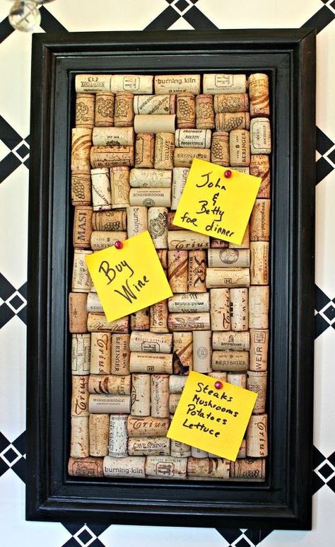 Cork Board Projects, Diy Cork Board, Wine Cork Ideas, Wine Cork Diy Crafts, Wine Cork Projects, Wine Crafts, Cork Crafts Diy, Wine Cork Diy, Wine Cork Art