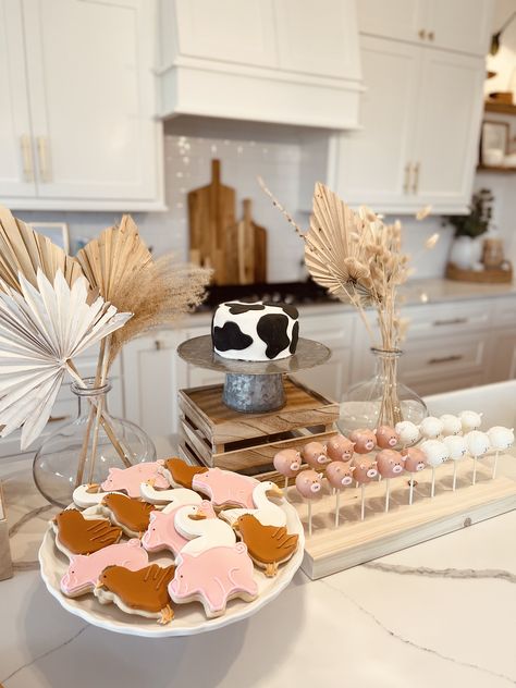 Barnyard bash Boho Farm Party, Barnyard Bash Birthday Party, Rodeo Theme Birthday Party, 1st Rodeo Birthday Party, Barnyard Bash, 1st Rodeo, Rodeo Birthday Parties, Cow Birthday Parties, Western Birthday Party