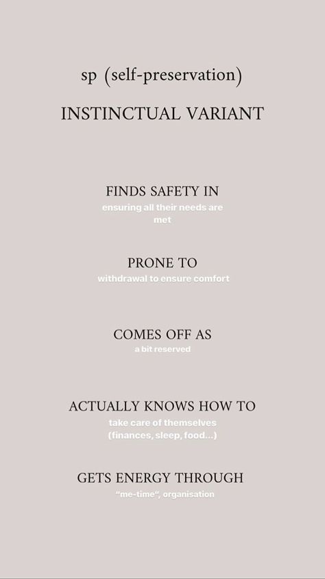 Istp Enneagram, Intj 4w5, Instinctual Variants, Self Preservation, Personality Archetypes, Enneagram Type 2, Enneagram 2, Enneagram 9, Enneagram 4
