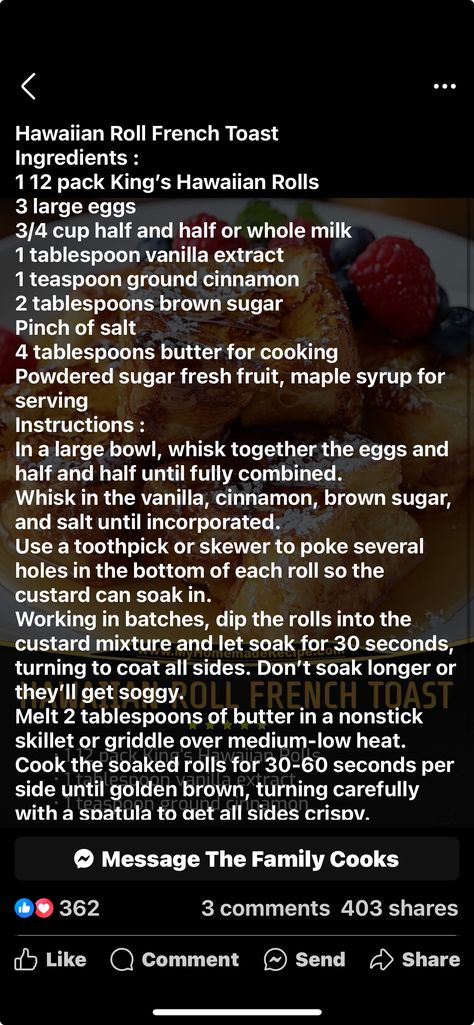 King Hawaiian Rolls, French Toast Ingredients, Kings Hawaiian, Hawaiian Rolls, Camping Food, Pinch Of Salt, Whole Milk, Ground Cinnamon, Toothpick