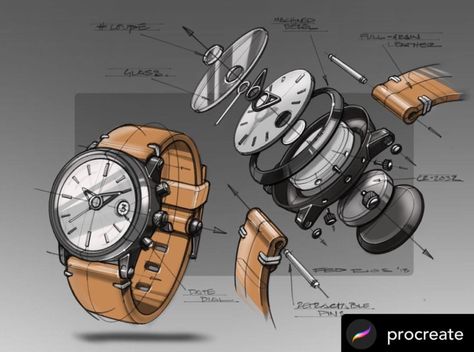 Watch Sketch, Industrial Design Portfolio, Watch Drawing, Design Sketching, Cool Car Drawings, Object Drawing, Industrial Design Sketch, Design Aesthetics, Cad Drawing