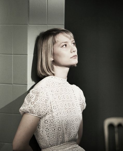 Mia Wasikowska | The Double (2013) The Double 2013, Wallace Shawn, Richard Ayoade, Jesse Eisenberg, Mia Wasikowska, Comedy Drama, Mia 3, Bar Styling, The Secret History