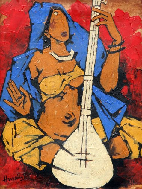 Hussain Paintings, M F Hussain, Mf Hussain Paintings, Mf Hussain, Best Paintings, Indian Contemporary Art, Modern Indian Art, Ganesh Art Paintings, Original Abstract Art Painting