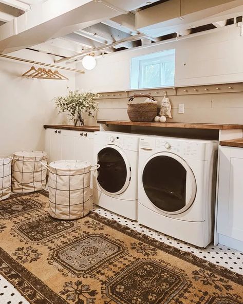 Diy Basement Laundry Room Ideas, Basement Laundry Room Ideas Unfinished, Low Ceiling Basement Ideas, Low Ceiling Ideas, Unfinished Laundry Room, Low Basement, Unfinished Basement Laundry, Basement Laundry Room Makeover, Basement Laundry Room Ideas