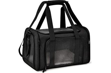 Henkelion Cat Carriers Dog Carrier Pet Carrier for Small Medium Cats Dogs Puppies up to 15 Lbs, TSA Airline Approved Small Dog Carrier Soft Sided, Collapsible Travel Puppy Carrier - Black Puppy Carrier Bag, Airline Approved Pet Carrier, Small Dog Carrier, Cat Carrier Bag, Pet Transport, Puppy Carrier, Pet Travel Carrier, Dog Travel Bag, Dog Carrier Bag