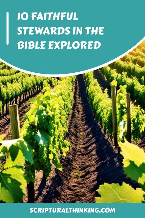 10 Faithful Stewards in the Bible Explored Biblical Stewardship, Priscilla And Aquila, Parable Of The Talents, Promised Land, The Covenant, Faith In God, Trust God, The Bible, Bible Study