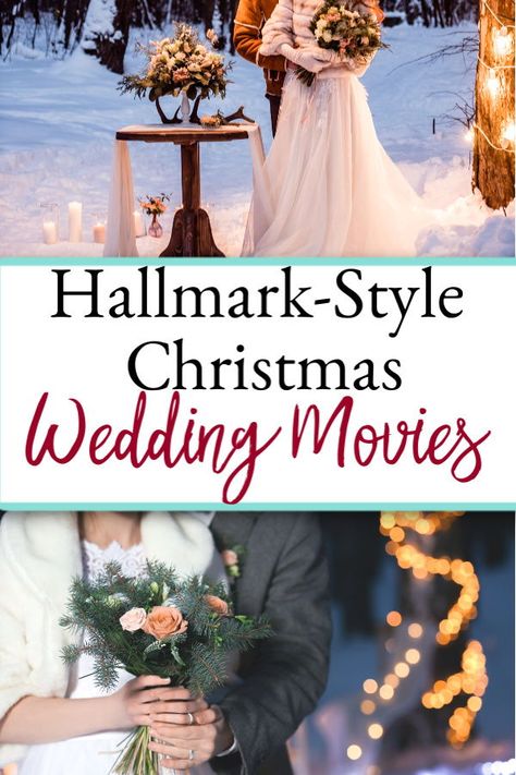 Love Hallmark Christmas movies? These movies with a wedding theme are great to watch all year, especially if you are a soon-to-be bride. Hallmark Christmas Wedding, Hallmark Wedding, Christmas Tv Shows, Christmas Entertainment, Movie Christmas, Hallmark Christmas Movies, Movie Themes, Christmas Hair, Christmas Pins