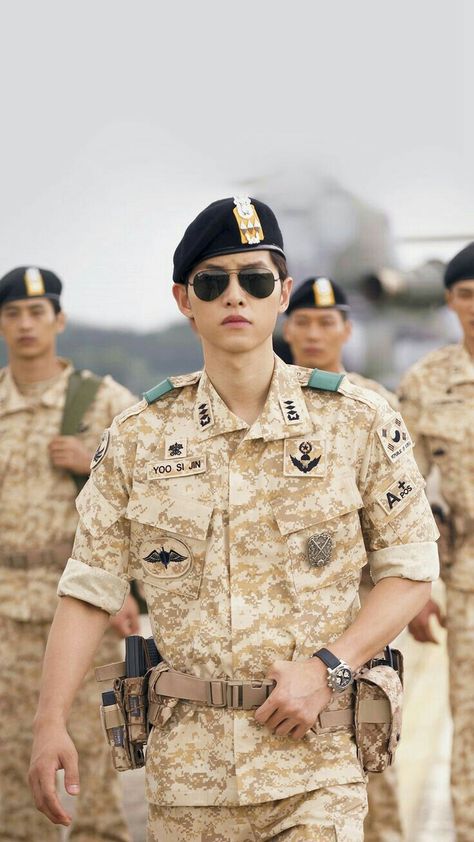 Descendants Of The Sun, Song Joong, Military Uniforms, Descendants, The Sun, Sun