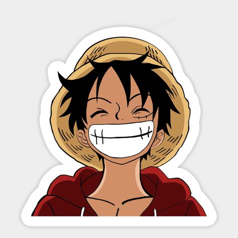 monkey luffy -- Choose from our vast selection of stickers to match with your favorite design to make the perfect customized sticker/decal. Perfect to put on water bottles, laptops, hard hats, and car windows. Everything from favorite TV show stickers to funny stickers. For men, women, boys, and girls. Anime Stickers For Laptop, Luffy The Monkey, Anime Sticker Ideas Design, Monkey D Luffy Sticker, Cool Anime Stickers, Luffy Stickers Printable, Stickers Printable One Piece, Kawaii Anime Stickers Printable, Stickers On Everything