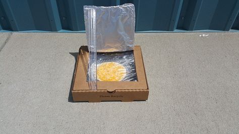 Build A Solar Oven | Science Project for Kids Solar Oven Science Project, Pizza Box Oven, Solar Energy For Kids, Solar Oven Diy, Sun Science, Solar Oven, Science Tools, Black Construction Paper, Science Projects For Kids