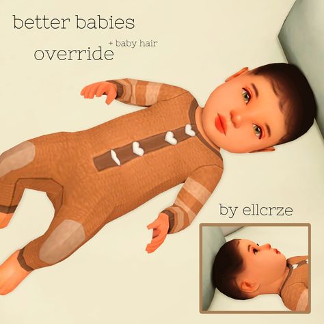 Lucy 💀 on Twitter: "@AnotherPlumbob https://t.co/DHOe01dtzL ellczre made this override for the babies" / Twitter Sims 4 Cc Newborn Skin, Sims Baby, Sims 4 Children, Sims 4 Body Mods, Sims 4 Expansions, Sims 4 Cc Skin, Tumblr Sims 4, Sims 4 Gameplay, Sims 4 Teen