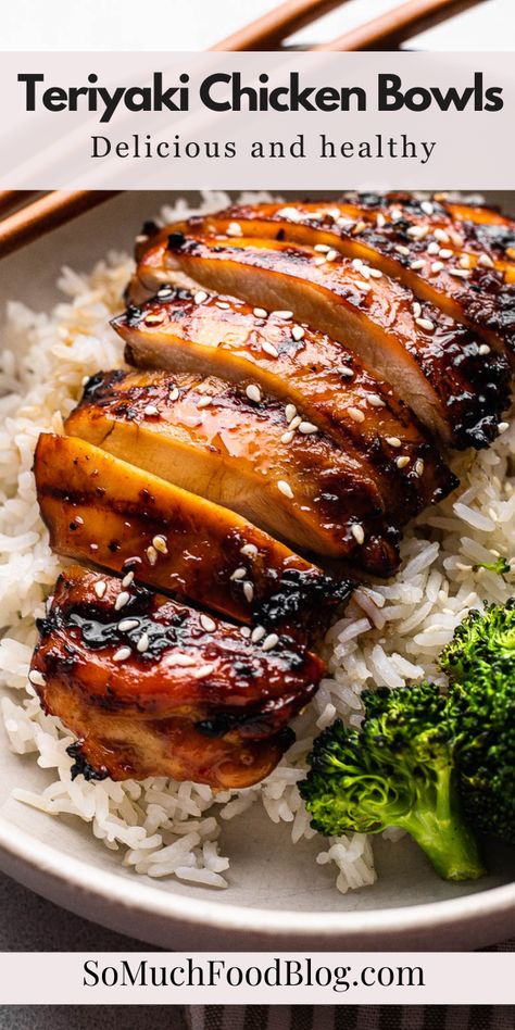 Terikayi Bowl, Chicken Breast Teriyaki Recipe, Chicken Rice And Broccoli Recipes, Teriyaki Chicken With Rice, Teriyaki Chicken And Broccoli, Teriyaki Chicken Bowls, Teriyaki Chicken Rice Bowl, Teriyaki Chicken Bowl, Rice And Broccoli