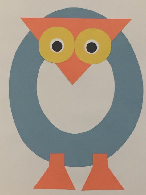 Letter O Crafts For Preschoolers Owl, Letter O Art Preschool, O Is For Craft, O Is For Owl Craft, Letter K Crafts For Toddlers, O Is For, Letter O Crafts For Preschoolers, Dayhome Activities, Letter O Art