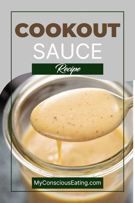 Cookout Sauce Copycat, Cookout Treats, Marinade Sauces, Bbq Spread, Halloumi Salad, Chopped Salad Recipes, Homemade Sauce Recipes, Bbq Sauces, Dipping Sauces Recipes