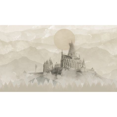 RoomMates Harry Potter Hogwarts Castle Peel & Stick Mural - Walmart.com Harry Potter Office, Castle Mural, Room Mates, Harry Potter Hogwarts Castle, Harry Potter Nursery, Harry Potter Bedroom, Hogwarts Castle, Harry Potter Christmas, Harry Potter Room