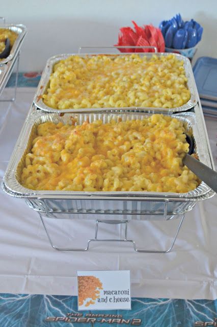 Mac And Cheese Bar Grad Party, Biscuit Bar Toppings, 1 Birthday Food Ideas, Stag And Doe Party Food, Mac And Cheese For Party, Baby Bbq Food Ideas, Party Size Mac And Cheese, Mac Cheese Bar, Mac And Cheese Bar Parties