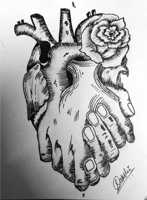 Heart and Soul Sketch!!   Hope you like it!! Be Home, Be Safe❣ Soul Sketch, Hope Drawing, Value Drawing, Forever Tattoo, Doddle Art, Heart Sketch, Artistic Fashion, Sharpie Art, Easy Doodles