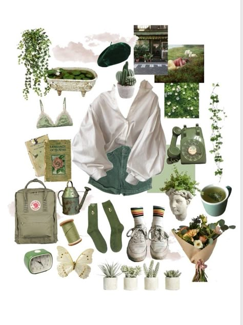 Artsy Plant Mom Aesthetic, Petal Aesthetic, Gardener Aesthetic Outfit, Plant Mom Outfit, Plant Mom Aesthetic Outfit, Plant Mom Aesthetic, Lily Potter, Cottagecore Outfits, Mood Board Fashion