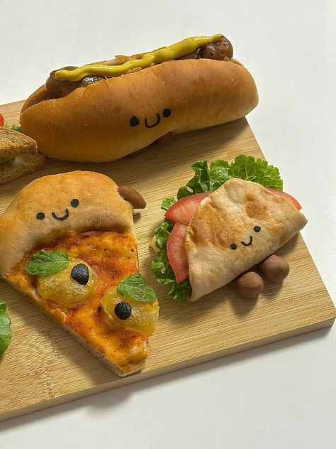 Cute Savory Food, Animal Shaped Foods, Kawaii Cooking, Easy Food Art, Kawaii Food, Easy Food To Make, Food Humor, Food Obsession, Cafe Food