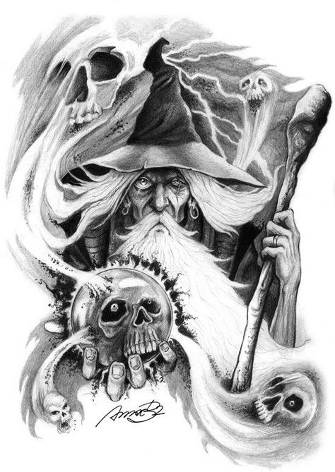 354 Best Viking, Wizard Images On Pinterest | Viking Tattoos, Drawings E40 Wizard Tattoo Ideas, Tattoo Wizard, Wizard Drawings, Wizard Tattoo, Norse Mythology Tattoo, White Wizard, Witch Tattoo, Fantasy Tattoos, Magic Tattoo