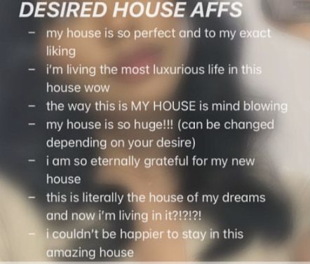 Desired House Affirmations, Manifestation House, House Affirmations, Manifest Methods, Desired House, Manifestation Guide, Study Video, Occult Science, Sigil Magic