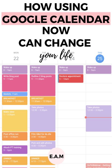 How To Organize Calendar, Google Calendar Color Scheme Free, Epic Medical Software Tips, Work Calendar Ideas, Organize Google Calendar, Calendar Management Tips, Using Google Calendar As A Planner, Google Calendar Tips And Tricks, Pretty Google Calendar