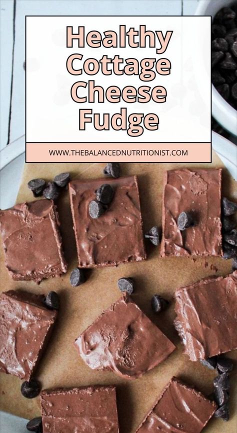 Try this healthy fudge recipe for cottage cheese fudge bars that are low sugar treats and super easy to make. This healthy fudge recipe is a creamy, chocolatey delight—perfect fudge made with cottage cheese! The best cottage cheese desserts don't have to be hard! Cottage Cheese Fudge 2 Ingredients, Cottage Cheese Chocolate Chip Cookies, Cottage Cheese Brownies, Cottage Cheese Fudge, Ww Cookies, Cottage Cheese Cookies, Healthy Fudge Recipe, Cottage Cheese Chocolate, Cheese Fudge