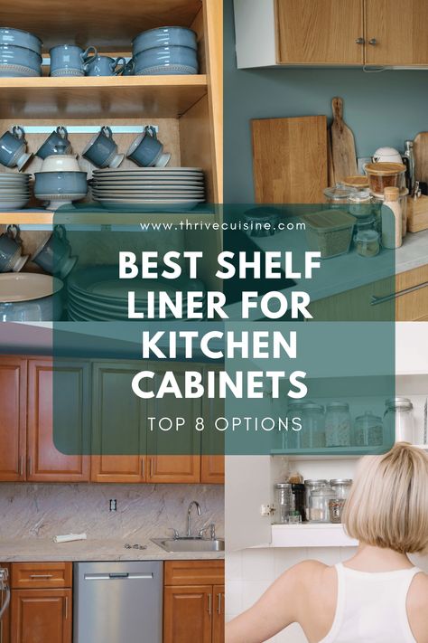 This list of the best shelf liner options is filled with different shelf liner ideas! Great pantry shelf liners, wire shelf liners, kitchen shelf liners, and DIY shelf liners are piled up in this list! Check it out! Office Shelf Liner, Line Kitchen Cabinets Shelves Shelf Liners, Should You Use Shelf Liners, Removable Shelf Liner, Cabinet Paper Shelf Liners, Refrigerator Shelf Liner, Kitchen Shelf Liners Cabinets, Cabinet Drawer Liner Ideas, Cabinet Liner Ideas Kitchen