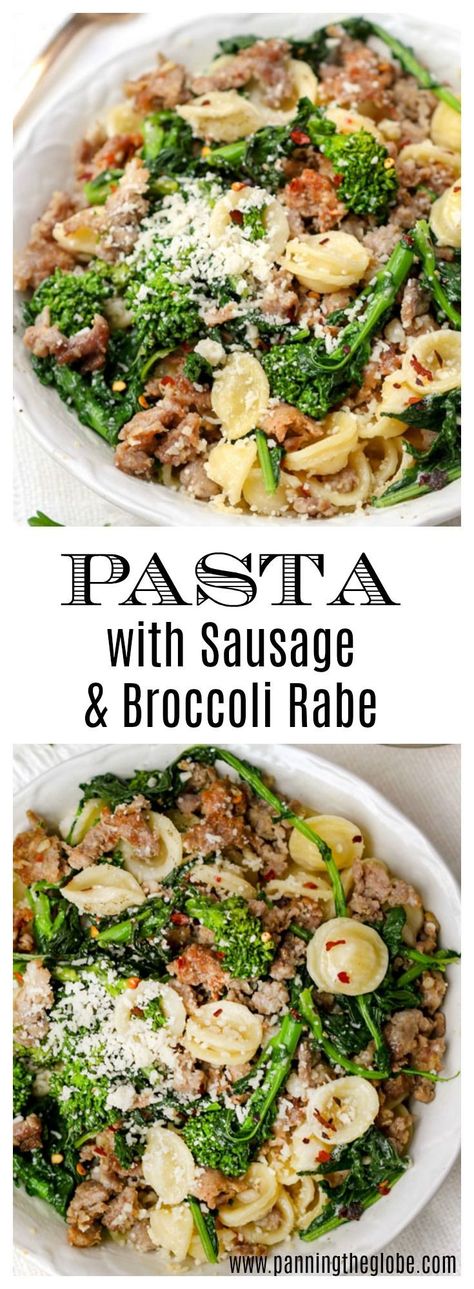 Sausage And Broccoli Rabe, Broccoli Rabe And Sausage, Broccoli Sausage, Herb Rice, Sausage And Broccoli, Pasta Broccoli, Pasta Ideas, Healthy Recipes Clean, Healthy Pasta