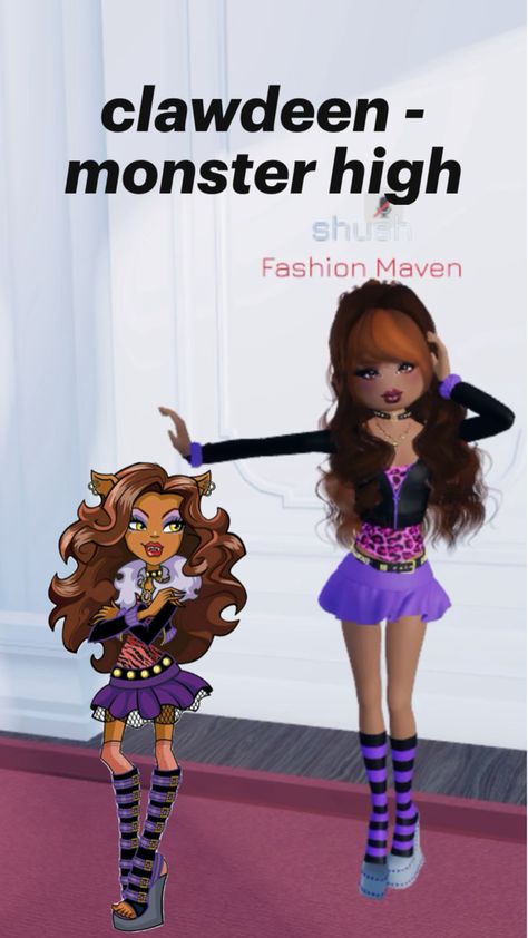 #dti #clawdeen #monsterhigh #dress to impress Monster High, Dress To Impress, High Fashion, Dress Up