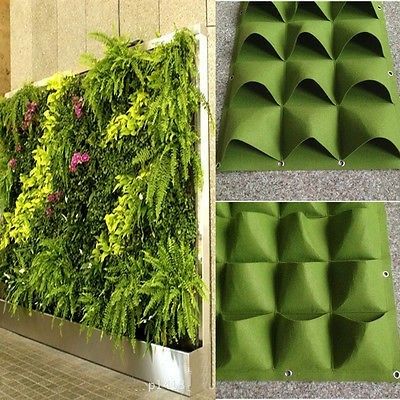 Living Wall Indoor, Tanaman Indoor, Planter Bags, Vertical Vegetable Garden, Vertical Herb Garden, Garden Planter Boxes, Vertical Garden Wall, Vertical Garden Diy, Hydrangea Garden