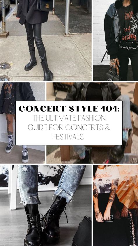 What To Wear To A Band Concert, Bad Omens Concert Outfit Ideas, Mid Size Rock Concert Outfits, What To Wear To A Tool Concert, What To Wear To A Macklemore Concert, What To Wear To A Depeche Mode Concert, Rocker Chic Outfit Winter, Linkin Park Concert Outfit, Alternative Concert Outfit Winter