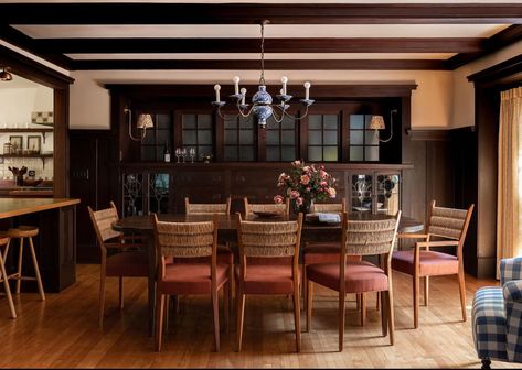 Heidi Caillier, California Craftsman, 17th Century House, Berkeley Hills, Farrow & Ball, 1920s House, Antique Side Table, Craftsman Style House, Michael Smith