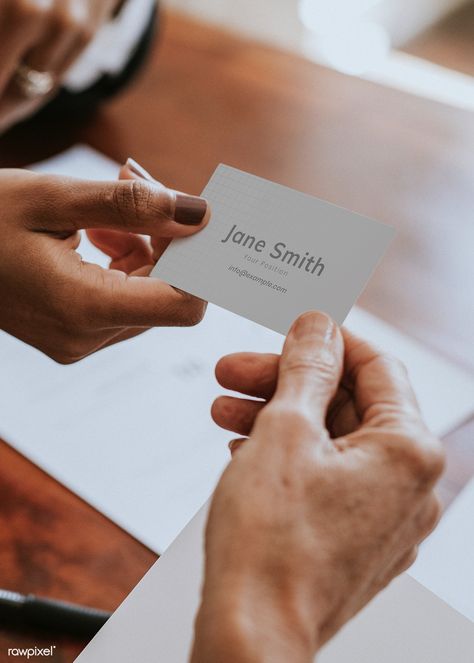 Woman handing a business card mockup | premium image by rawpixel.com / Felix Hand Activity, Business Card Photography, Startup Funding, Realtor Branding, Business Card Mockup, Corporate Portrait, Blank Business Cards, Business Photoshoot, Card Photography