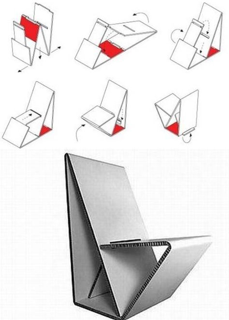 Origami Chair, Origami Furniture, Diy Karton, Karton Design, Cardboard Chair, Carton Diy, Diy Muebles Ideas, Cardboard Design, Paper Furniture