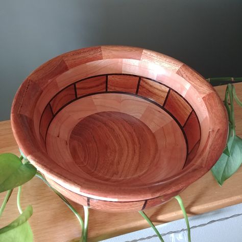 Segmented Bowls, Segmented Turning, Turned Bowls, Wooden Creations, Wood Turned Bowls, Woodturning Art, Bowl Ideas, Cherry Cherry, Brazilian Cherry