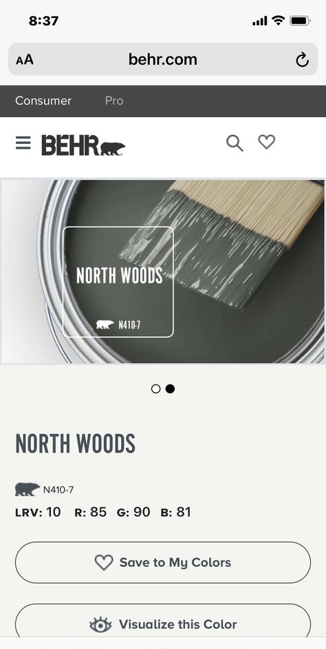 Behr North Woods Paint, North Woods Behr Paint, Behr North Woods, Behr Paint, House Paint, Old Farmhouse, Paint Colors For Home, House Painting, Bathroom Ideas